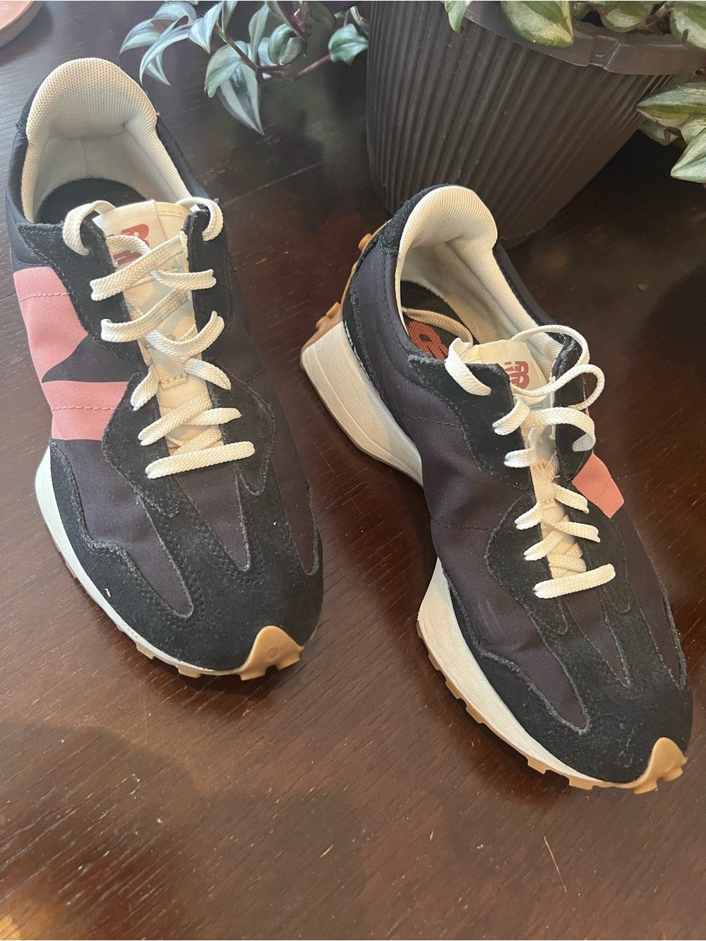 New Balance Black Pink Athletic Sneakers